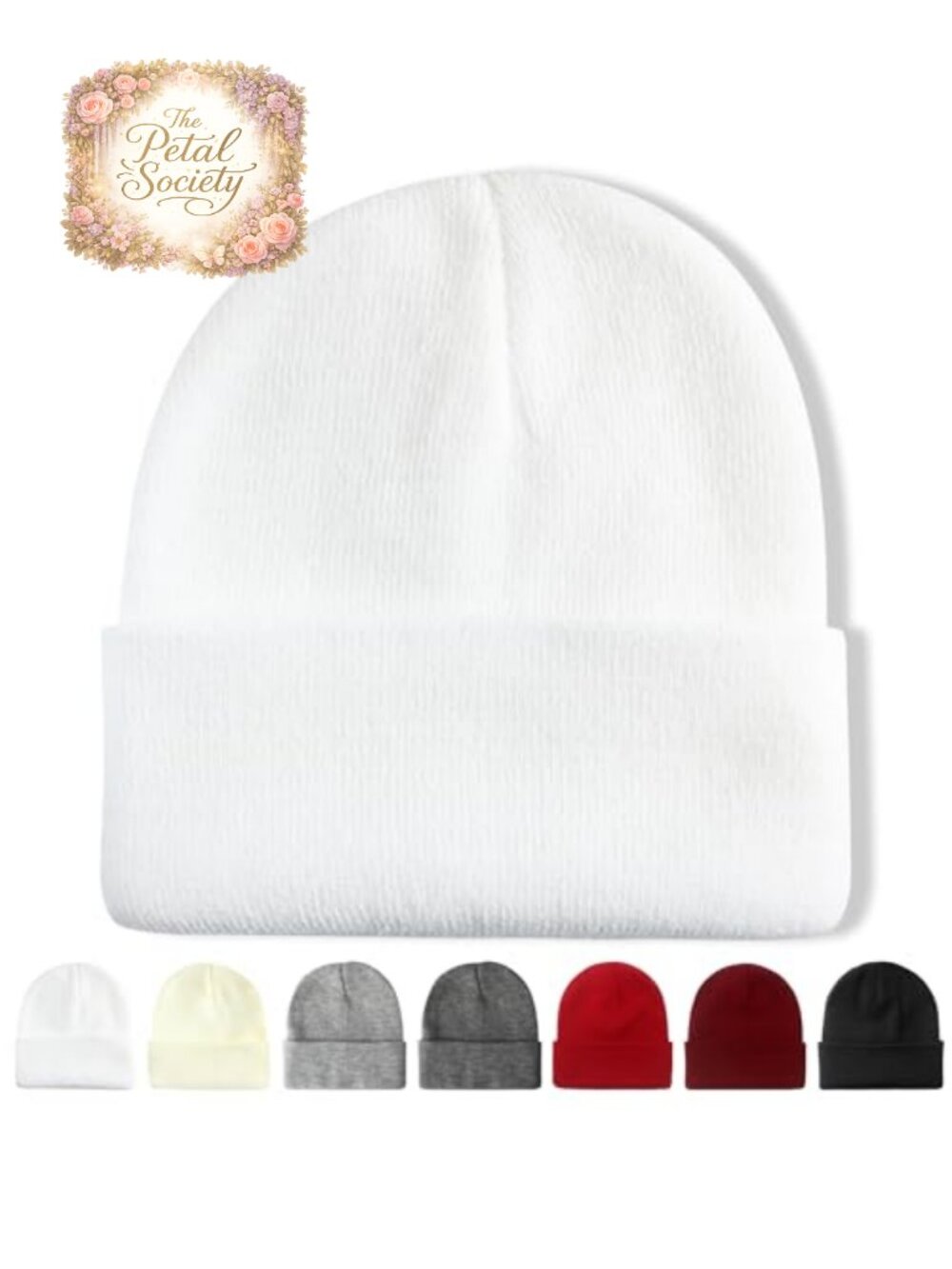 Cuffed Knit Beanie Winter Hat Soft Warm Unisex Ski Outdoor Cap